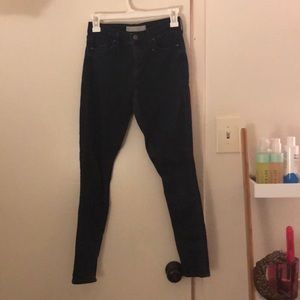 Topshop high rise dark wash jeans